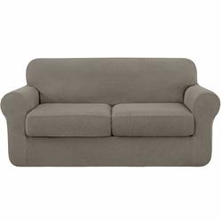 SUBRTEX 3 Piece Sofa cover High Stretch couch Slipcover for 2 cushion Soft Sofa Slipcover Loveseat cover Jacquard Fabric Furnitu