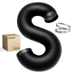Drasum Dryer Vent Hose 4 Inch Ducting Easy-to-Install 16-Feet Air Duct with 2 clamps - 4 Layer PVc and Aluminum Flexible Duct fo