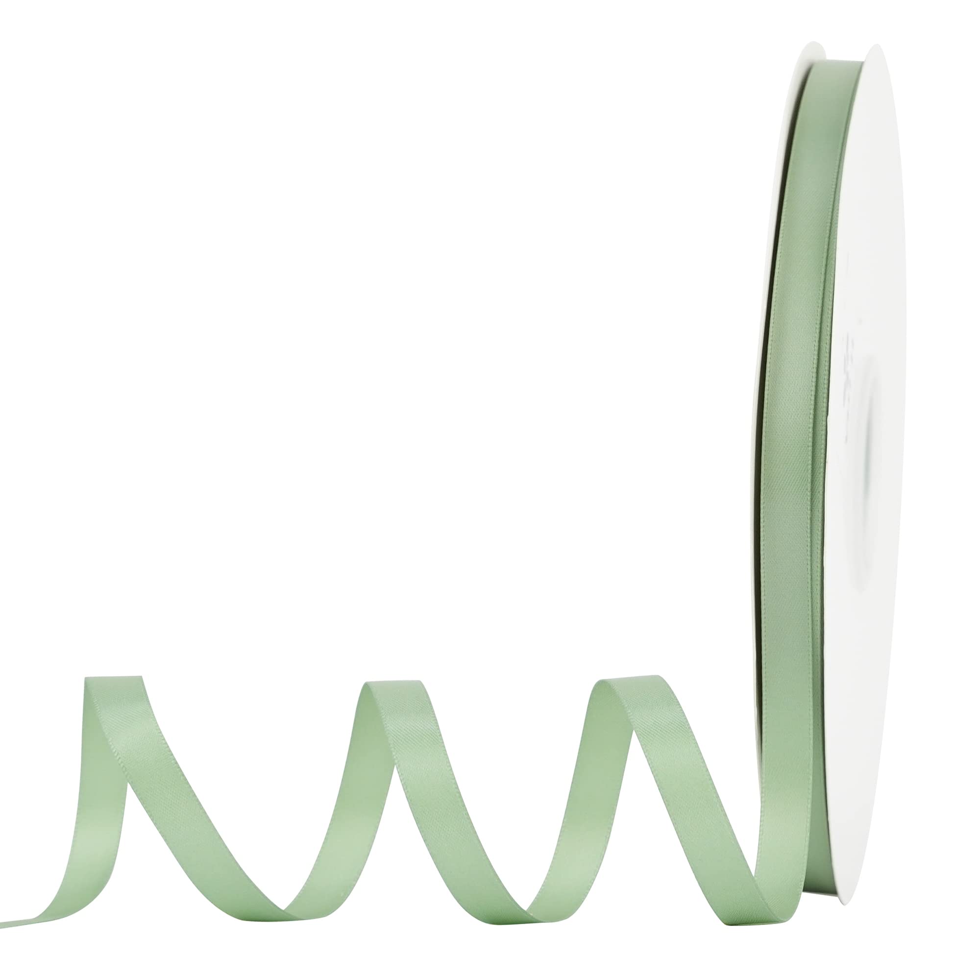 MEEDEE Sage Ribbon 3/8 Inch Sage Green Ribbon Double Faced Satin Ribbon ...