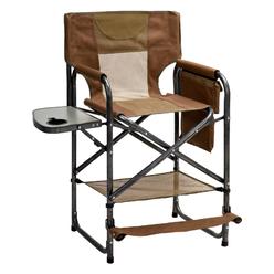 SUNNYFEEL Tall Camping Directors Chair, Portable Folding Artist Makeup Chair with Side Table, Pocket, Footrest, Heavy Duty for B