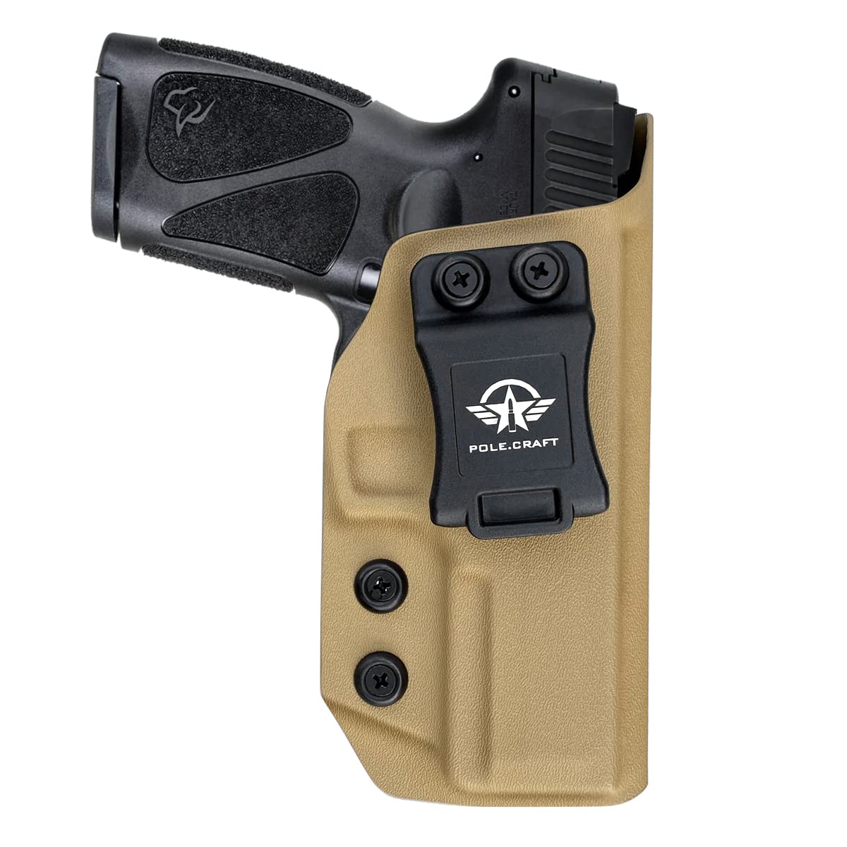 PoLe.Craft Taurus 24 7 Holster IWB Kydex Holster For Taurus 24/7 9mm .40 Pistol Case - Inside Waistband Concealed Holster Taurus 24/7 9mm 40 IWB Kydex Gun Accessories (Black, Left Hand Draw