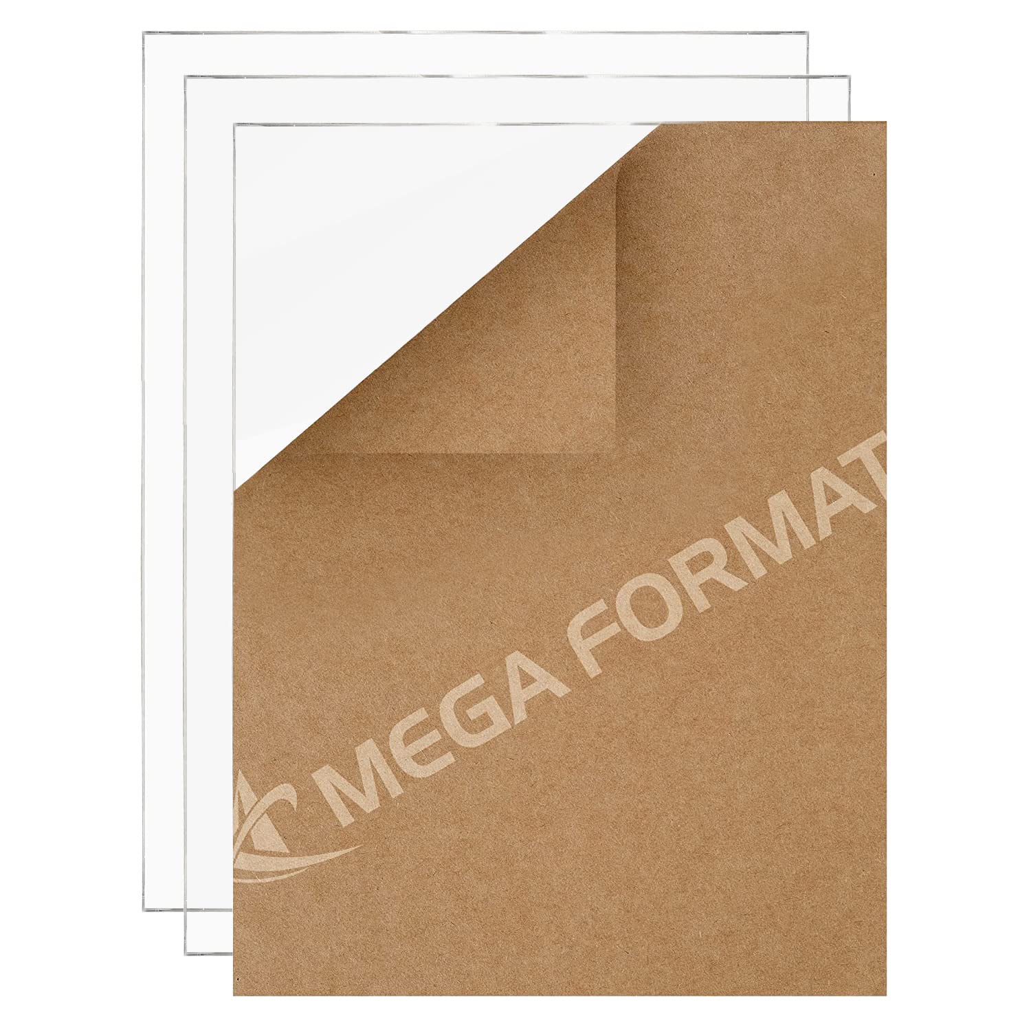 Mega Format clear Acrylic Sheet - Plexiglass Sheets 14 Inch Thick, 12 A 16 Acrylic Sheets with Protective Paper, Plexiglass Wind