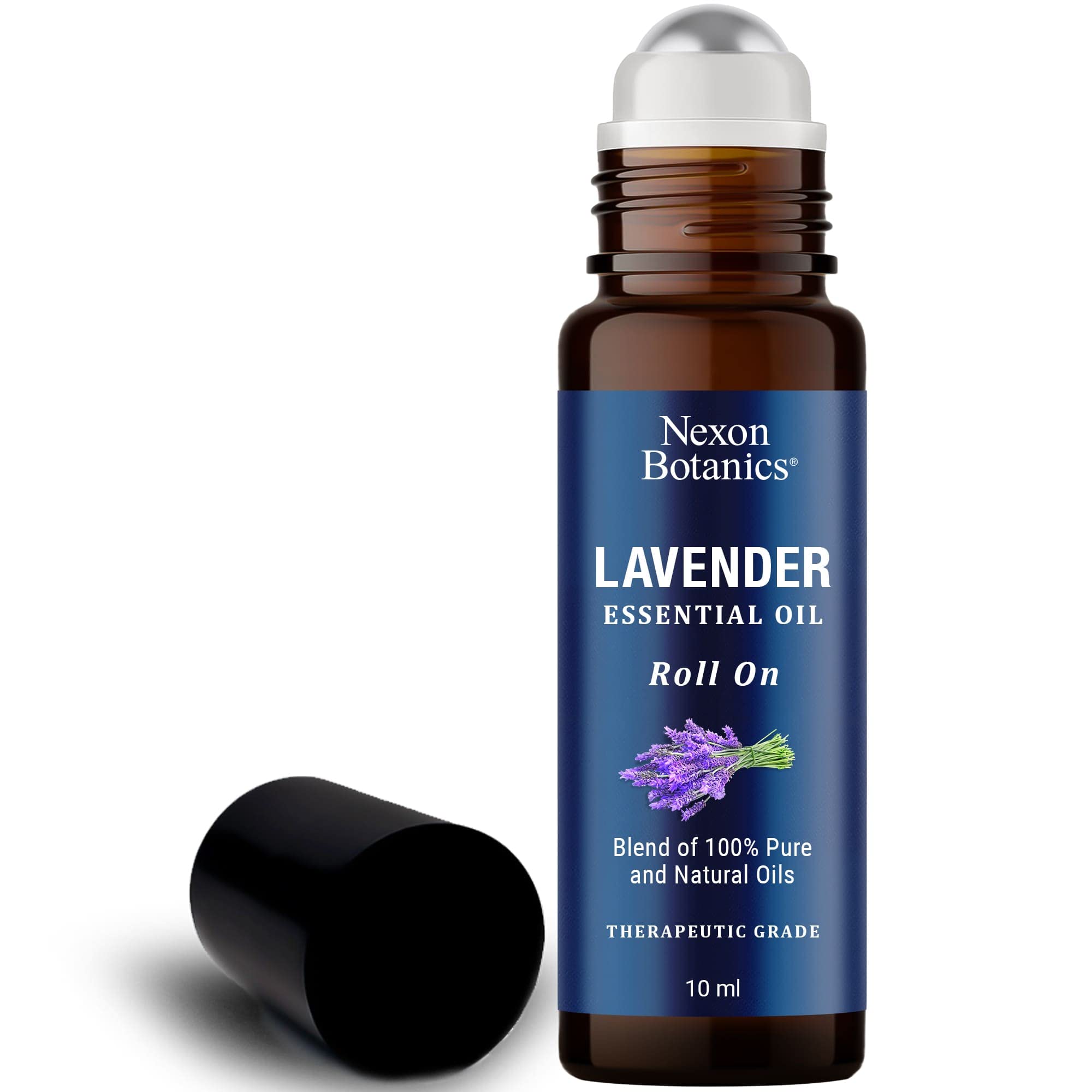 Nexon Botanics Lavender Essential Oil Roll-On Blend - Calming Lavender Oil Essential Oil Roll-On - Calmness & Relaxation - Lavender Oil for Ski
