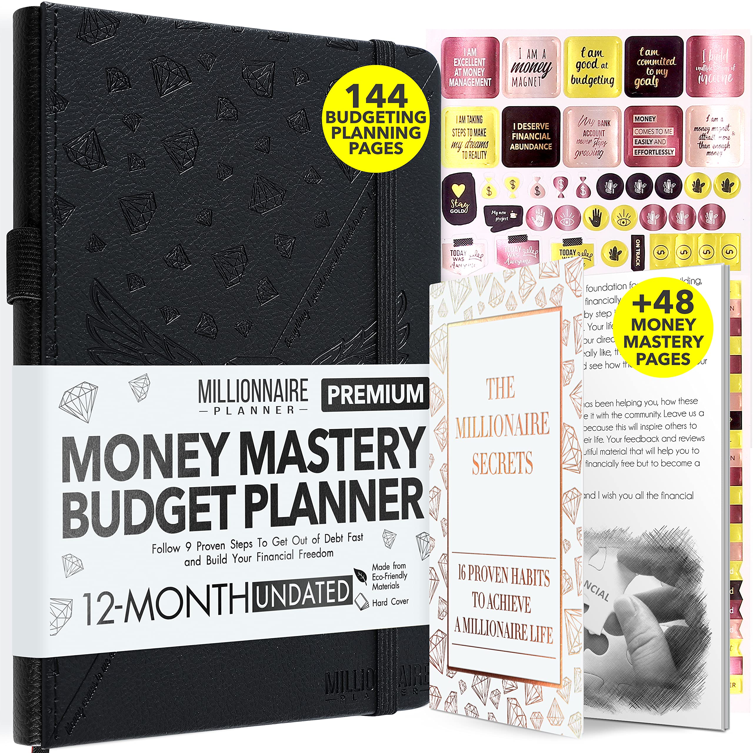 Freedom Mastery Financial Planner & Monthly Budget Planner and Monthly Bill Organizer - 12 Month Journey to Financial Freedom, Monthly Budget Bo