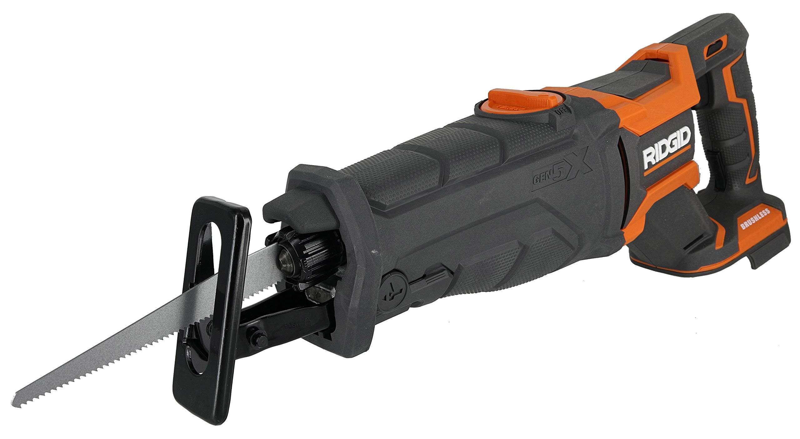 Ridgid 18-Volt OCTANE Lithium-Ion Cordless Brushless Reciprocating Saw (Tool-Only) with Reciprocating Saw Blade