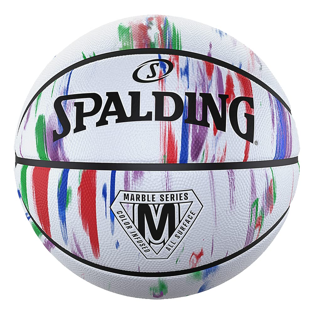 Spalding Marble Series Multi-Color Outdoor Basketball 29.5"
