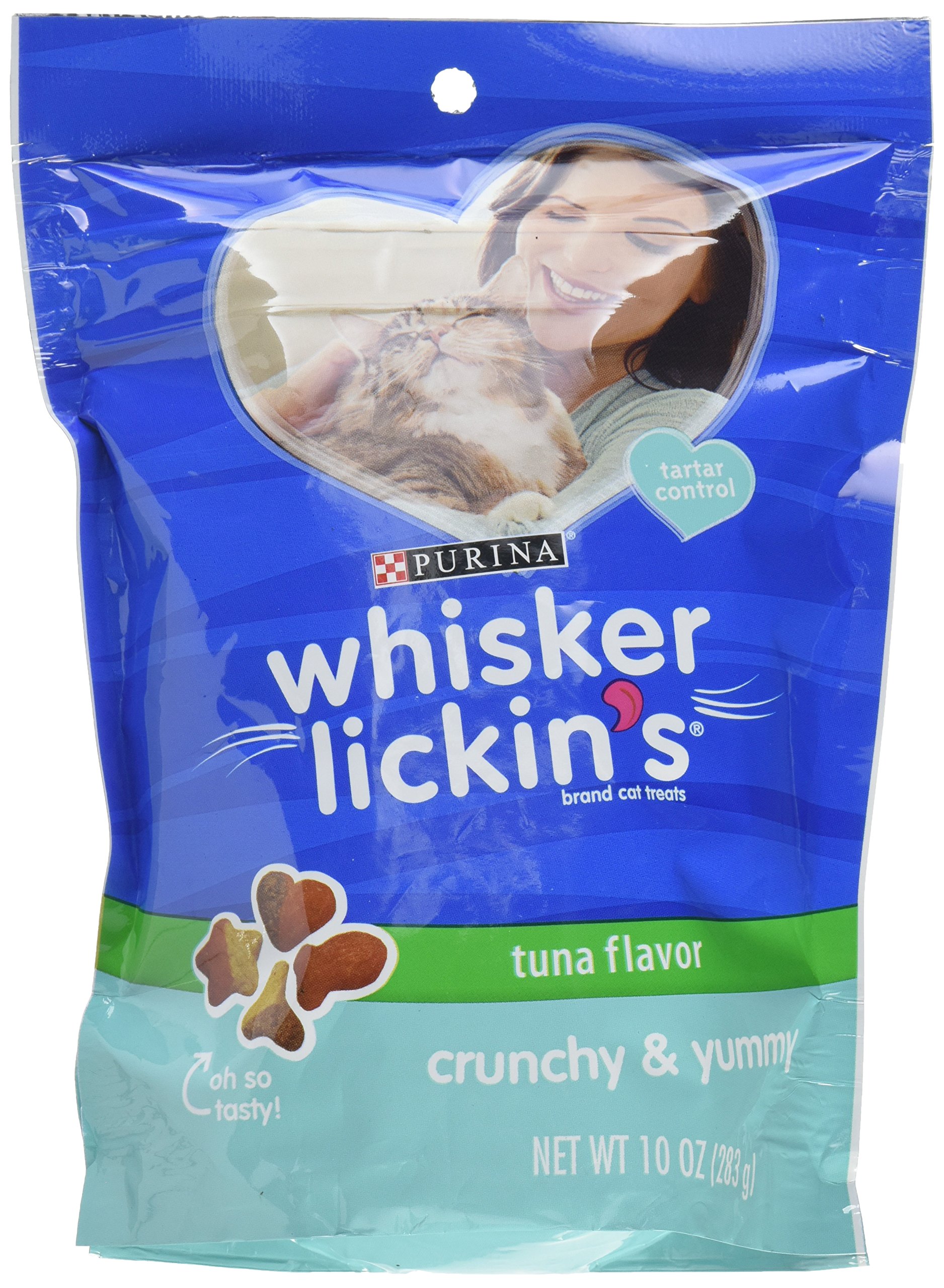 Whisker Lickin's Crunchy &amp; Yummy Tuna Flavor Cat Treats, 10 OZ