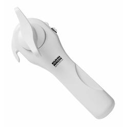 Kuhn Rikon Slim Safety Smooth Touch Can Opener, No Sharp Edges, LIDLIFTER+ 6.5", White