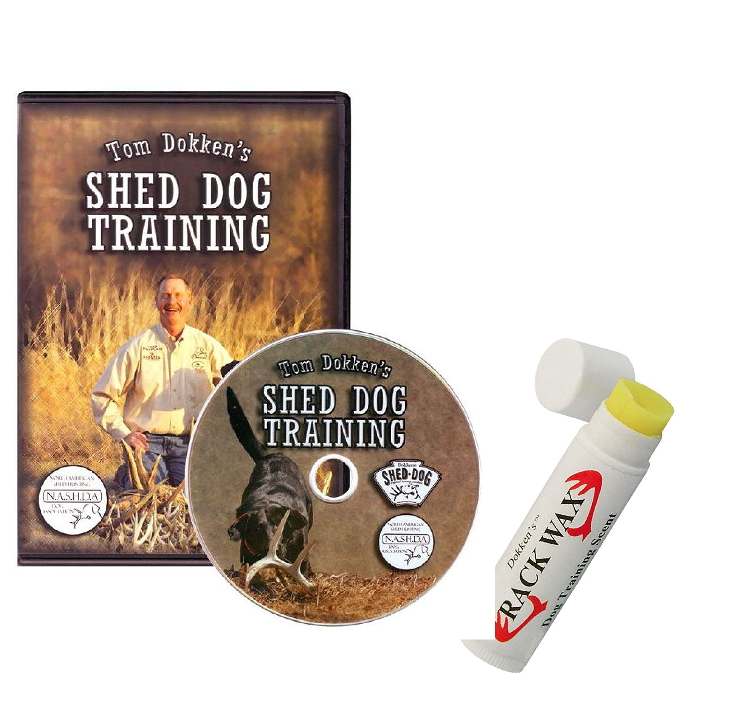 Dokken Rack Wax Shed Antler Scent Shed Dog Trainer SA-RWX and Tom Shed Dog Training DVD SA-DVD