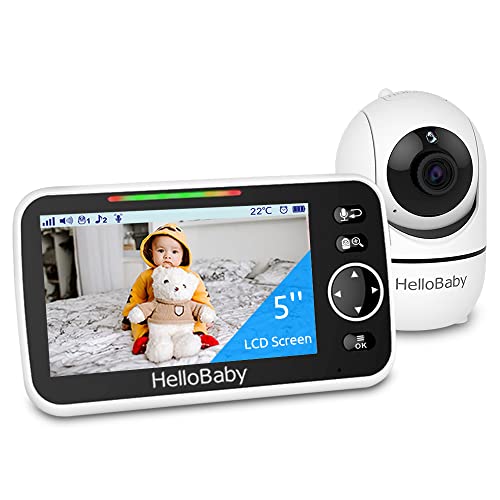HelloBaby Hello Baby Monitor, 5Display, Pan-Tilt-Zoom Video Baby