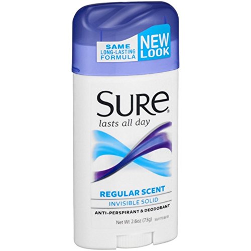 Sure Invisible Solid Anti-Perspirant & Deodorant Regular Scent -2.6oz