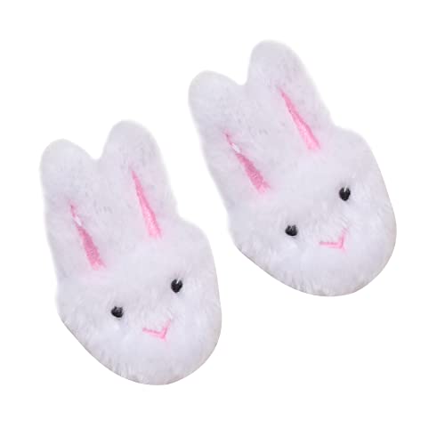 Sophias 18 Inch Doll Slippers  White Bunny Slippers Sized for American Girl and More Doll Accessories Doll Clothing for 18 inch Doll