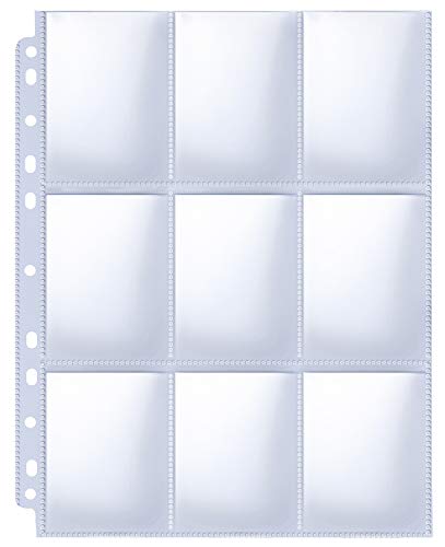 pocket trading card sleeves 9-Pocket Card Binder for ECLIPSE Easy Shuffle Protector Sleeves