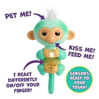 Fingerlings 2023 NEW Interactive Baby Monkey Reacts to Touch 70+