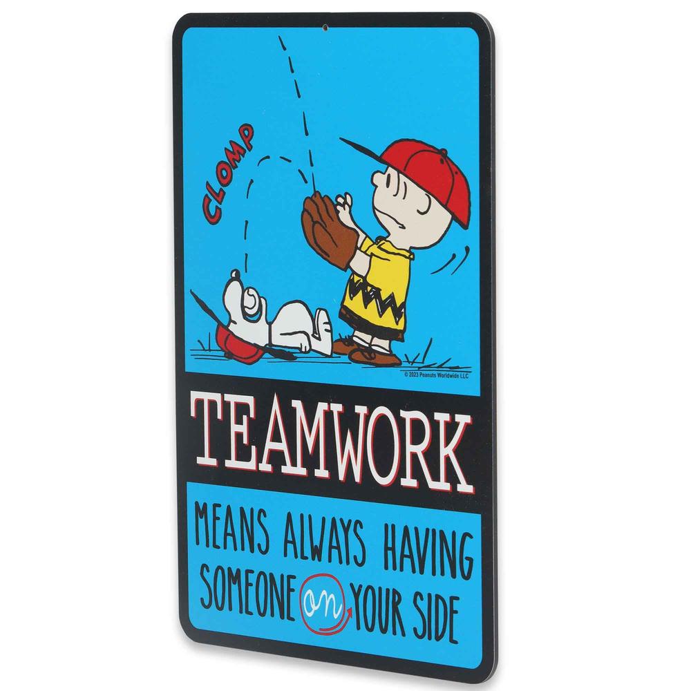 Open Road Brands Peanuts Charlie Brown and Snoopy Baseball Teamwork ...