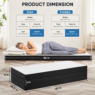 Thermarest Sleeping Pad Inch Folding Mattress Tri Fold Memory
