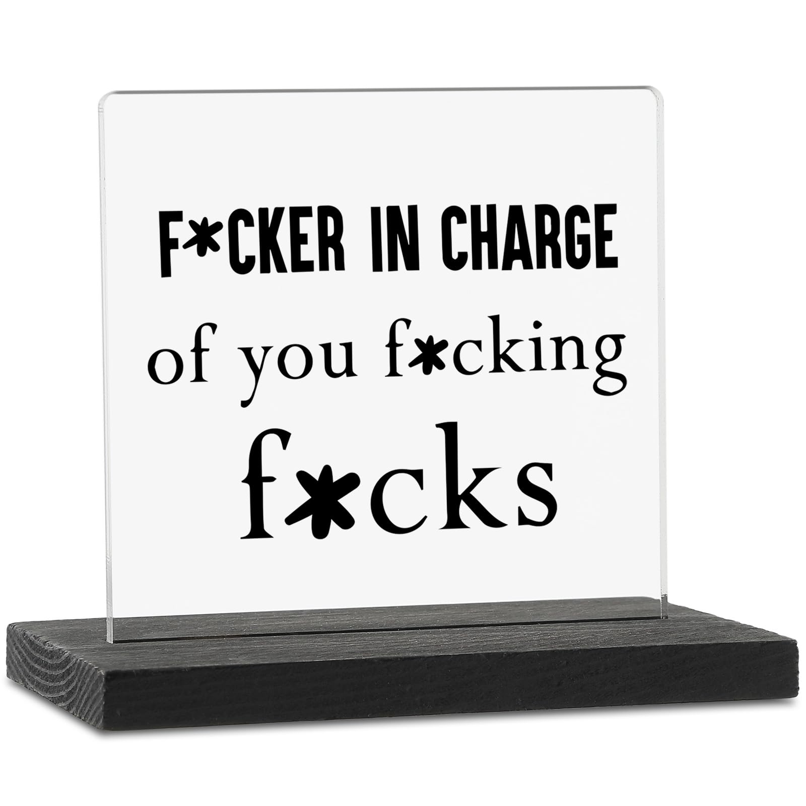 Funny Office Desk Sign - "One Dollar For Stupid Questions" Sarcastic Cubicle Decor Gift For Boss, Coworkers, Supervisor