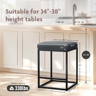 Amazon 24 Inch Kitchen Island Stools MAISON ARTS Black Counter