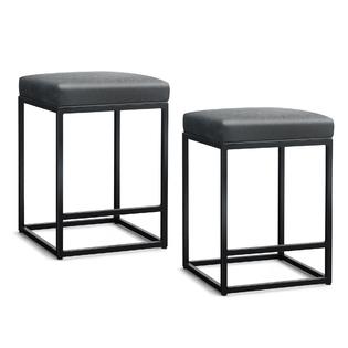 Sonoma Espresso & Beige Backless Upholstered Counter Height Stool (Set of 2) | Bob's Discount Furniture & Mattress Store Sonoma Espresso & Beige Backless Upholstered Counter Height Stool (Set of 2) | Bob's Discount Furniture & Mattress Store