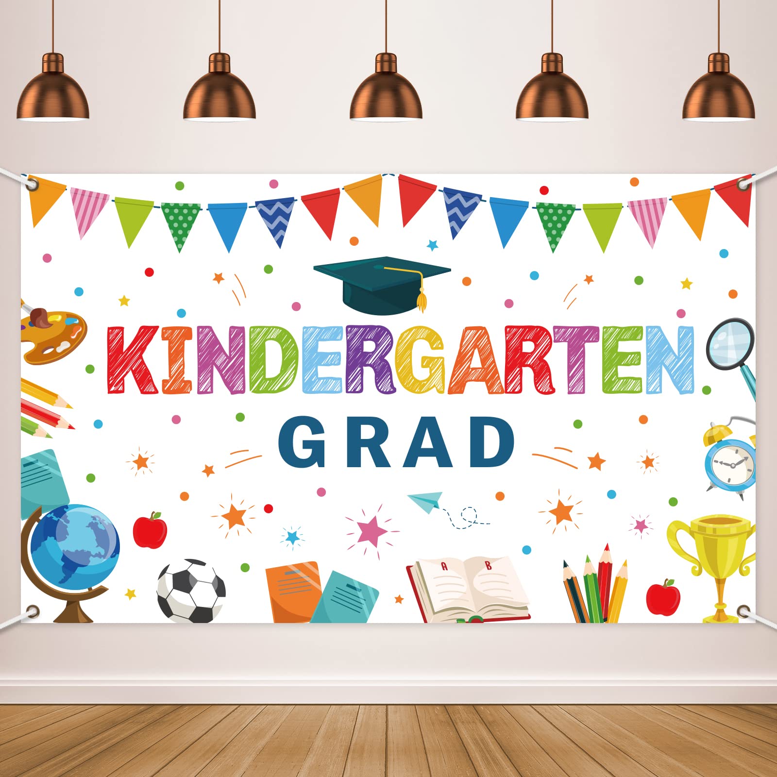 Tevxj Kindergarten Graduation Party Decorations Backdrop Preschool ...