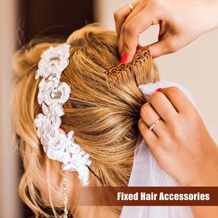 Chuangdi 24 Pieces French Hair Side Combs Set Plastic Twist Comb