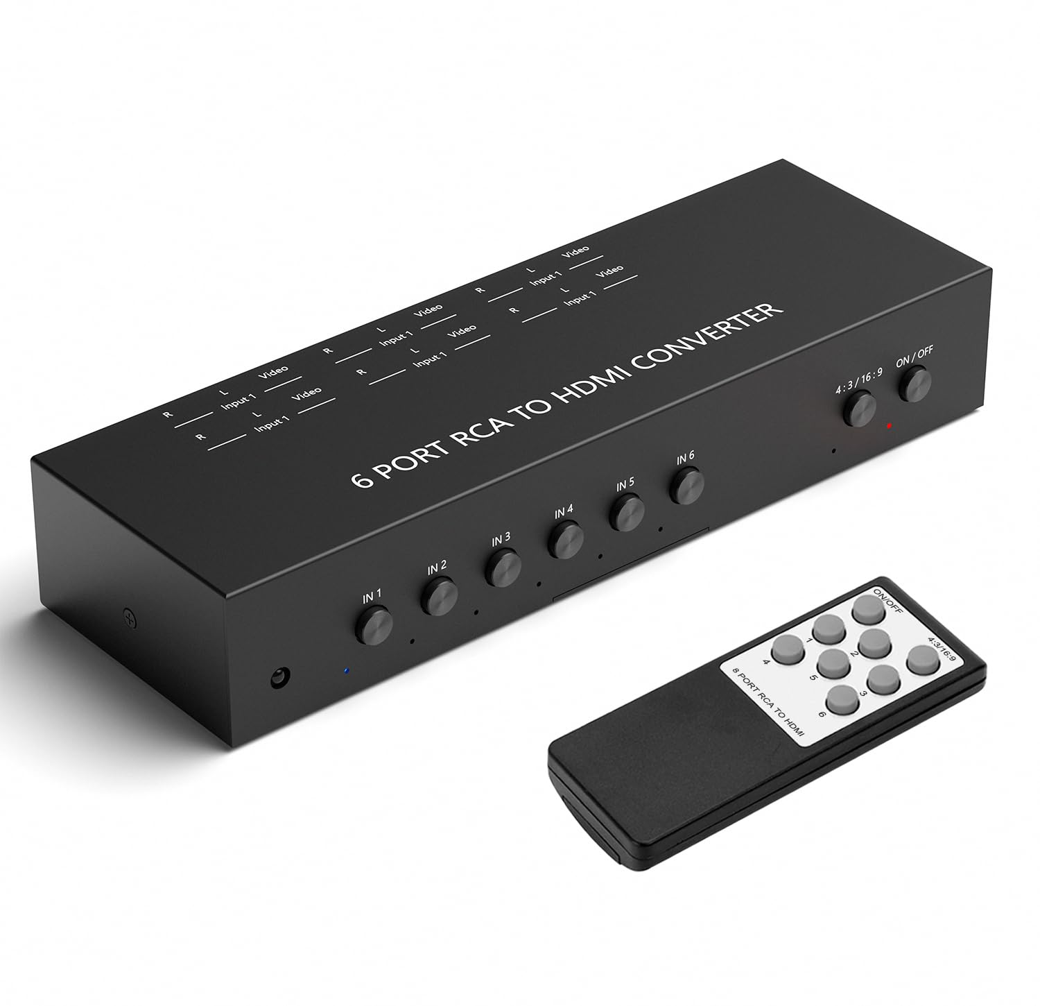 Dvd Player For Tv Multiple RCA To HDMI Converter Port Red