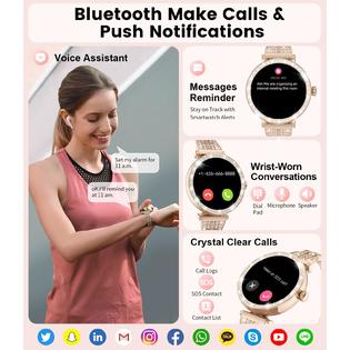 SUNKTA Smart Watch Women for Android iPhone with Bluetooth Phone