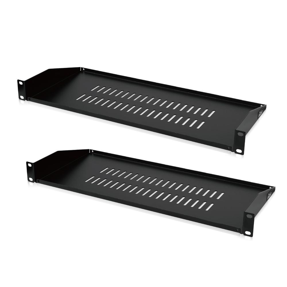 Tecmojo 2 Pack 1U Server Rack Shelf8inch Depth Rack Mount ShelfVented ...