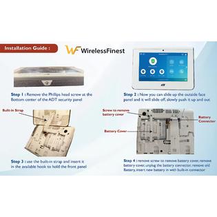 WirelessFinest Battery Replacement for ADT Command Smart Security