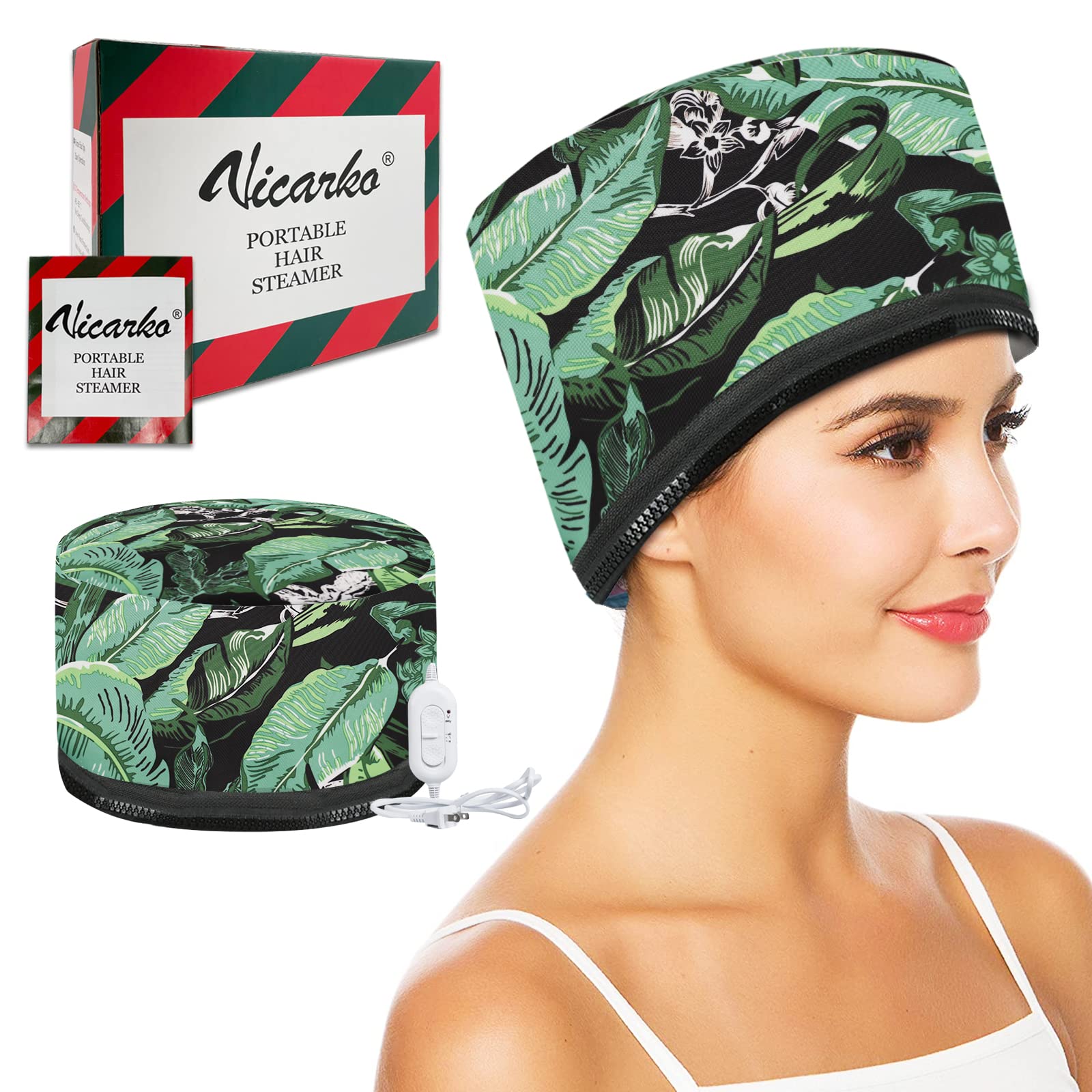 Thermal Hair Heat Afro Steam Cap Amazon VICARKO Hair Steamer