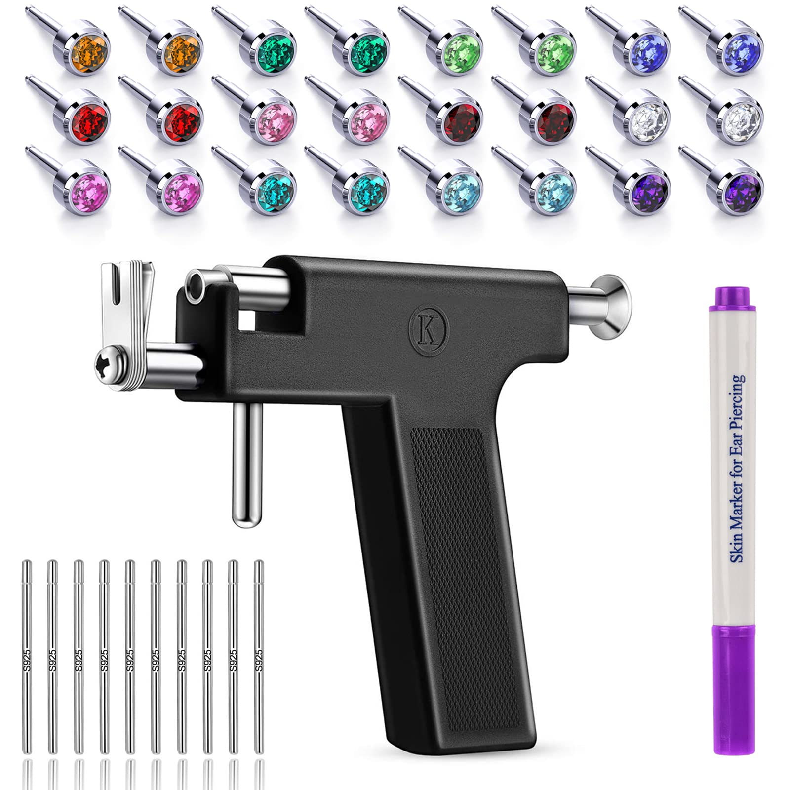 EOKOW Ear Piercing Gun Kit Reusable Ear Percinging Tool