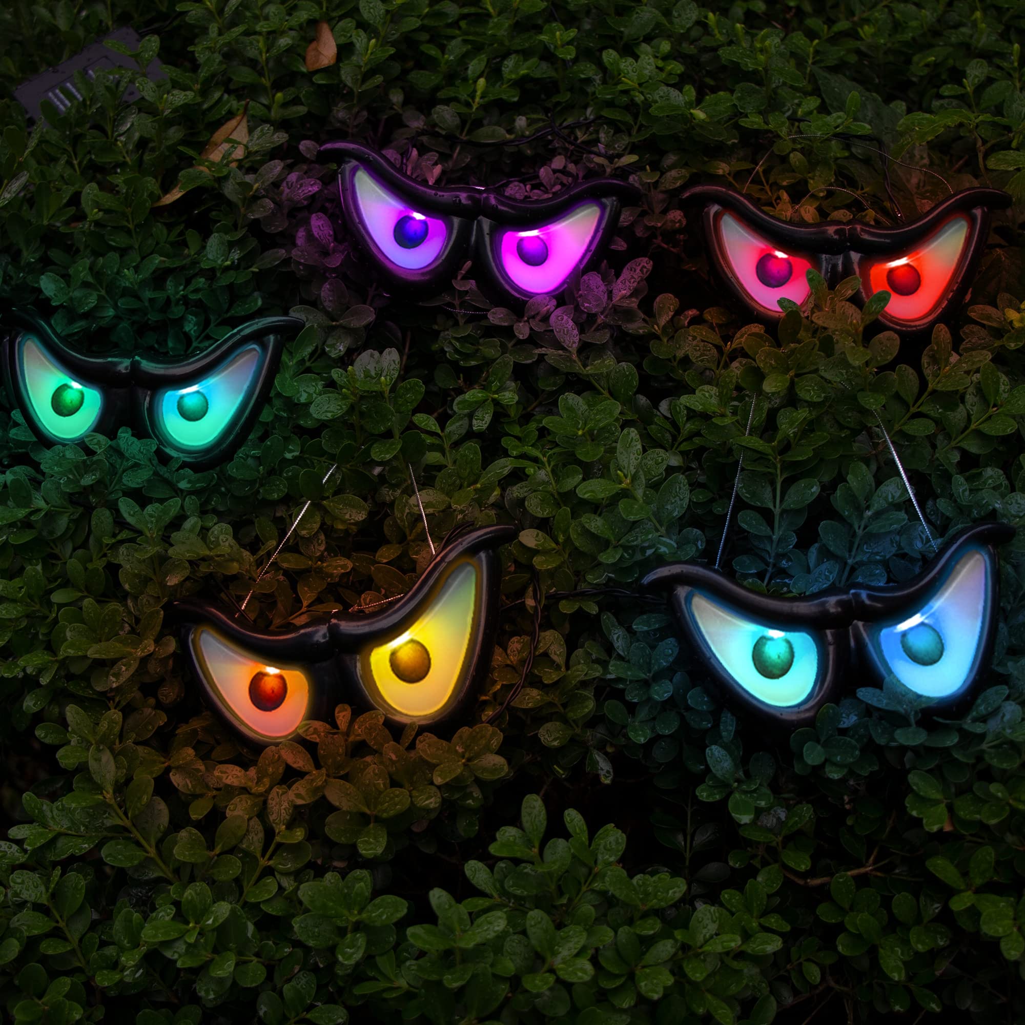 Halloween Lights WBao Halloween Flashing Spooky Eyes Lights, Realistic Light-Up  Glowing Eyes, image size:2000x2000