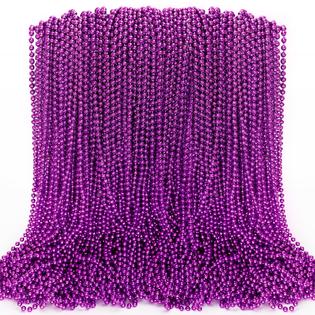 eoboh 100PCS Mardi Gras Beads, Mardi Gras Beads Party Favors
