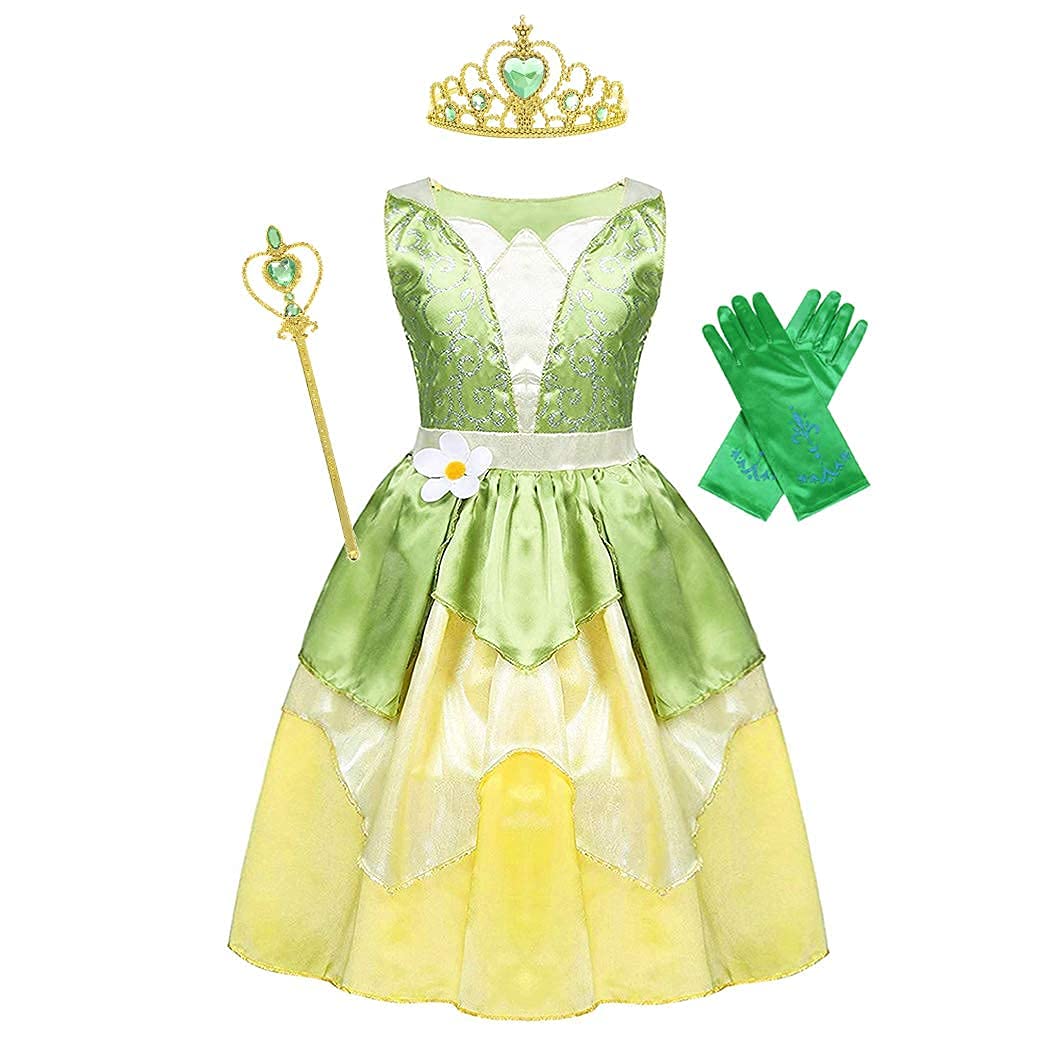 green emerald velvet dress Princess Satin Velvet Tiara Disney Princess And The Frog Tiana Costume Set  Sexy Womens Halloween Costume- Green – Dolls Kill