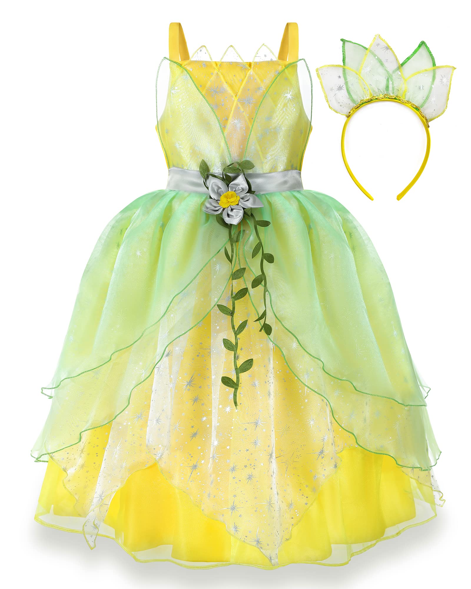 open lace back dress Amazon.com: Princess Tiana Dress for Girls Green Fairy Frog Birthday Party  Fancy Dresses Halloween Elf Costume Outfits with Accessories (5-6T) :  Clothing, Shoes & Jewelry main image 1