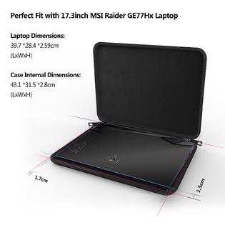 Smatree 17 inch Hard Laptop Sleeve Case for MSI Raider GE77Hx