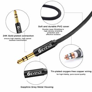 3.5MM MALE TO 6.35mm Female Stereo Audio Headphone Jack Metal Adapter 3.5MM MALE TO 6.35mm Female Stereo Audio Headphone Jack Metal Adapter