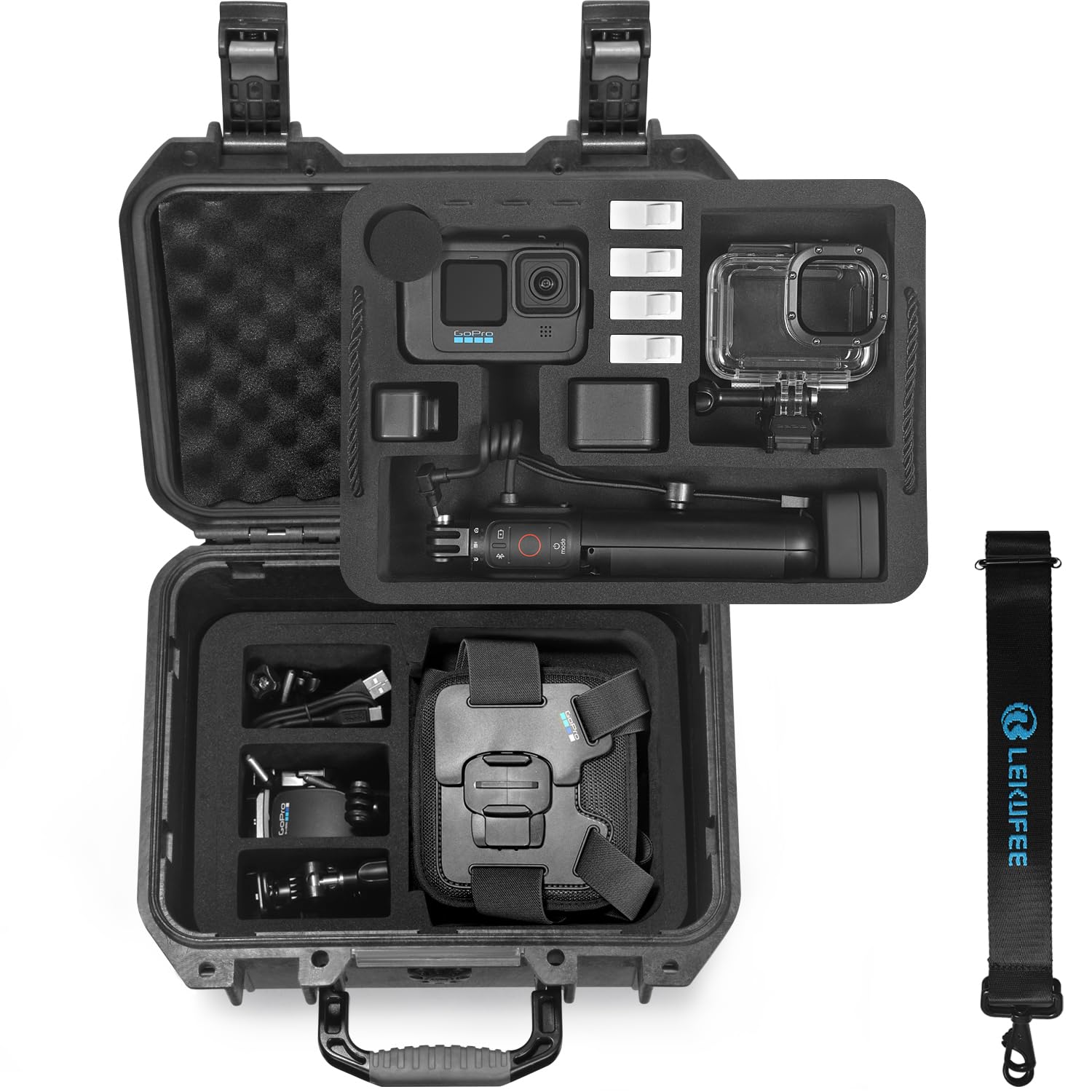 LK450 Lekufee Waterproof Hard Case Compatible with Gopro Hero 13