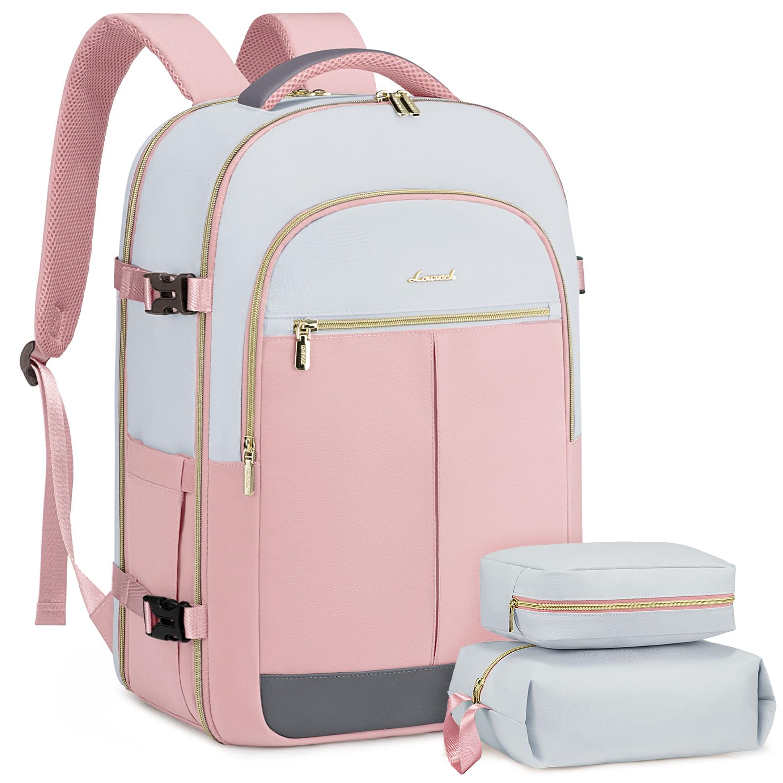 LOVEVOOK Travel Backpack For Women,40L Carry On Backpack Flight Approved,TSA LOVEVOOK Travel Backpack 40L/50L with TSA 180° Opening and  main image 3