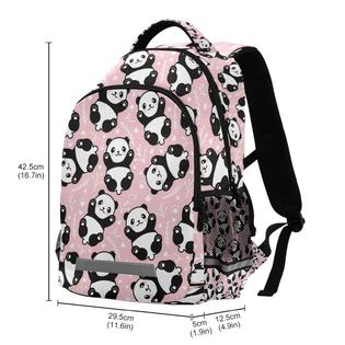ALAZA Pink Panda Backpacks Travel Laptop Daypack School Book Bag