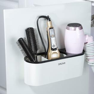 DAOYA Hair Dryer Holder White Tool Organizer Blow Cabinet