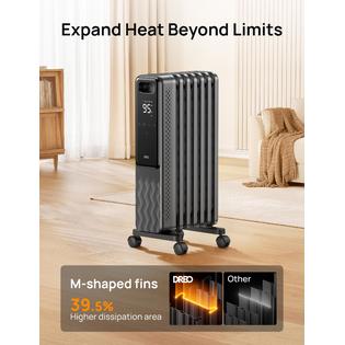 DR-HSH010 Dreo Oil Filled Radiator, Electric Radiant Heaters for