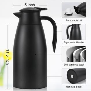 Tea Pot Airpot Coffee Dispenser With Easy Push Button Stainless