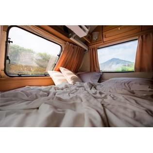 Shreem Linen Microfiber RV Sheet Sets, 28x75 Bunk, Light Grey