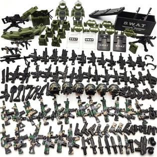 ZHX Weapon Pack Military Accessories Building Block Toys Include