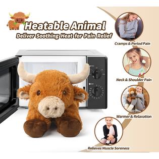 Cuckool Warmable Bull Cow Stuffed Animals Microwavable Stuffed