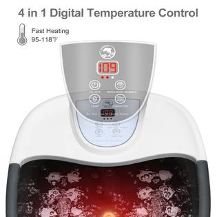 ECARBME Foot Spa Bath Massager with Heat, Vibration, Adjustable Temp, Bubbles, Epsom Salt, Foot Soaking Tub ECARBME Foot Spa Bath Massager with Heat, Vibration, Adjustable Temp, Bubbles, Epsom Salt, Foot Soaking Tub