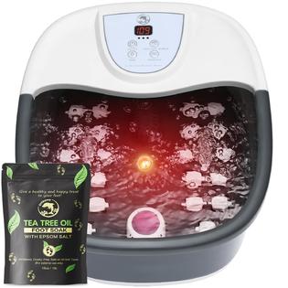 ECARBME Foot Spa Bath Massager with Heat, Vibration, Adjustable Temp, Bubbles, Epsom Salt, Foot Soaking Tub with 22 Shiatsu Mass ECARBME Foot Spa Bath Massager with Heat, Vibration, Adjustable Temp, Bubbles, Epsom Salt, Foot Soaking Tub with 22 Shiatsu Mass