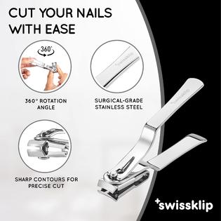 Swissklip Nail Clippers for Men Women I Finger Nail Clippers for