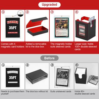 Kabinka MTG Deck Box with Commander Display -Patented Design, 5 in 1 Trading Card Storage Box Kabinka MTG Deck Box with Commander Display -Patented Design, 5 in 1 Trading Card Storage Box